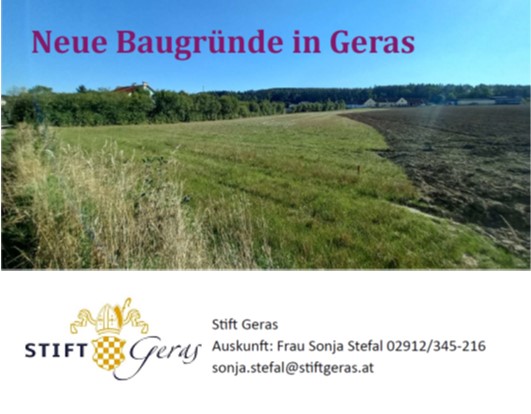 Neue Baugründe in Geras