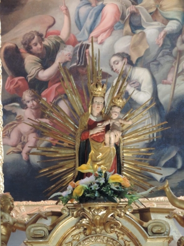 Kloster Geras - Kirche, Marienstatue Hochaltar